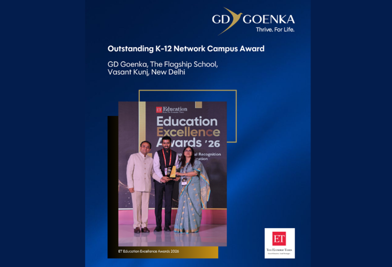 GD Goenka, The Flagship School, Vasant Kunj, Recognized with Outstanding K12 Campus Award at ETEducation Excellence Awards 2026